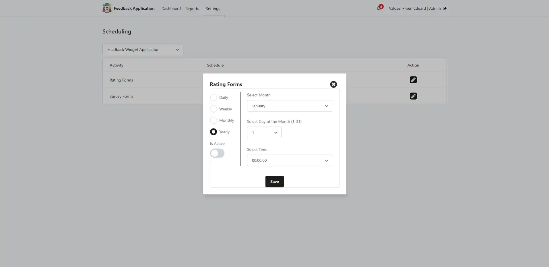 filsen feedbackapp