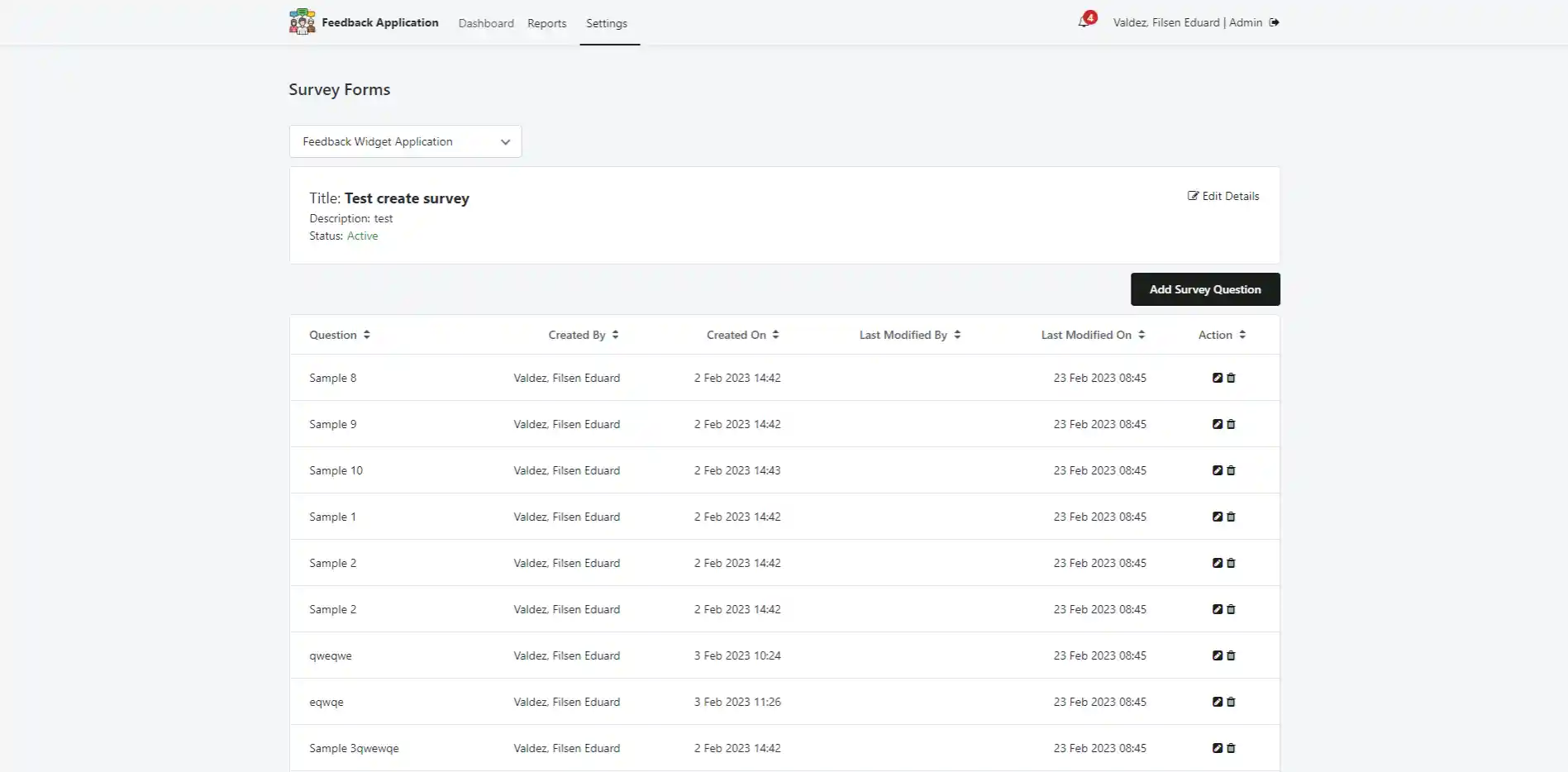 filsen feedbackapp